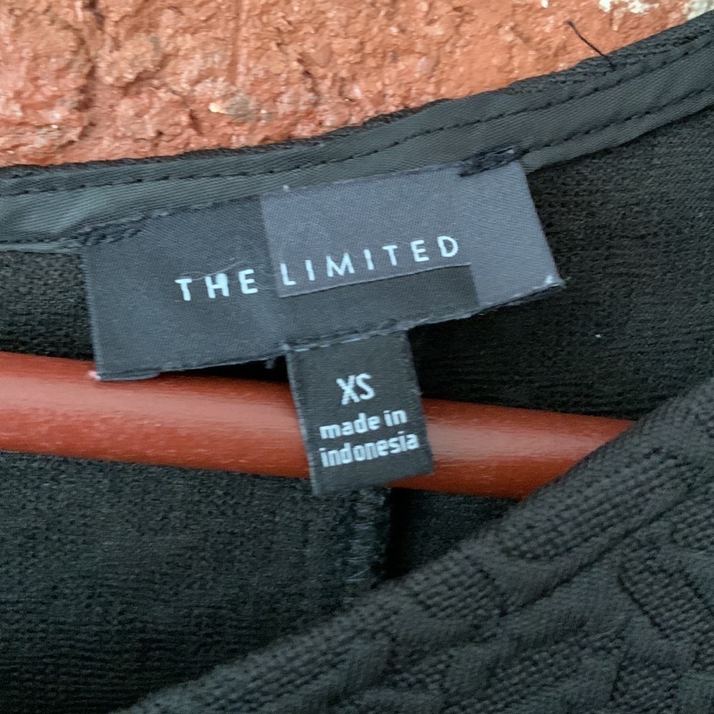 The Limited Black Textured Fit & Flare Dress - Picture 2 of 5